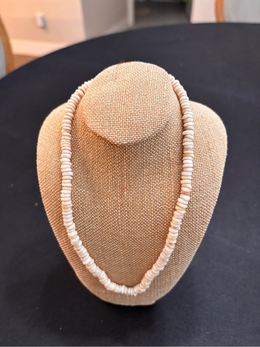 Puka Shell Necklace - Natural Cream Beach Hobo 16” - Picture 8 of 8